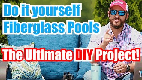 Diy Inground Pool, Pool Budget, Fiberglass Pool Cost, Homemade Swimming Pools, Fiberglass Pool Installation, Pool Plumbing, Pool Cost, Fiberglass Pool, Fiberglass Swimming Pools