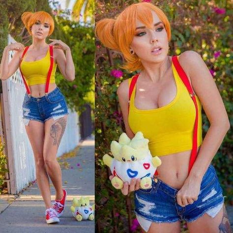 Misty Pokemon Costume, Misty Cosplay, Pokemon Misty, Cosplay Pokemon, Pokemon Costumes, Comic Con Cosplay, Pokemon Cosplay, Epic Cosplay, Costume Collection