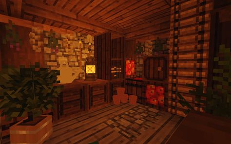 Cute Minecraft Windmill, Minecraft Windmill Interior, Minecraft Vanilla Interior, Minecraft Cottagecore Windmill, Interior Minecraft, Minecraft Interior, Minecraft Banners, Minecraft Architecture, Minecraft Houses