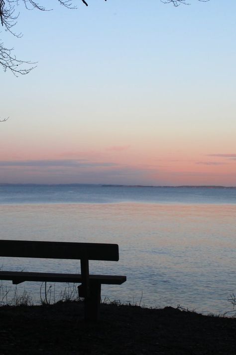 Silhouette of Bench Near Sea during Sunset Park Bench Aesthetic, Environment Exhibition, Aesthetic Bench, Bench Aesthetic, April Moon, Bench Photography, Drawing Sunset, Silhouette Photo, Sea Photography