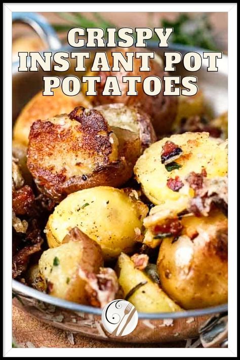 Fries With Parmesan Cheese, Cottage Fries, Instant Pot Potatoes, Potatoes With Bacon, Crispy Parmesan Potatoes, Garlic Parmesan Potatoes, Bacon Potato, Parmesan Potatoes, Potato Recipe