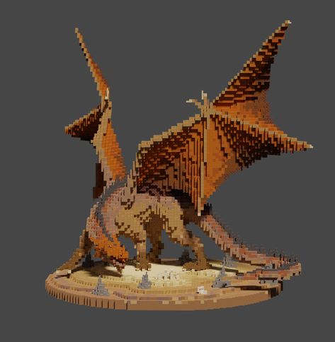 Minecraft Dragon Build, Minecraft Dragon, Minecraft Statues, Minecraft Structures, Minecraft Banner Designs, Minecraft Banners, Cool Minecraft Creations, Minecraft Room, Minecraft Plans