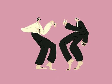 Dancing People Illustration, Dancing Illustration Art, Corporate Memphis, Dancing Artwork, Dancing Character, Boombox Art, Dancing Illustration, Dance Illustration, Music Flyer