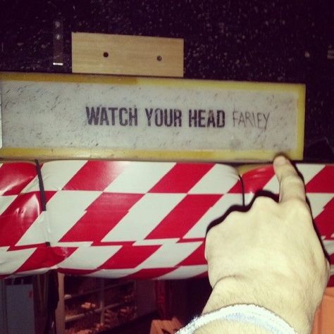 John Milhiser, new SNL cast member, takes lots of great backstage photos on his Instagram account. Chris Farley wrote his own name on this sign because he always bonked his head here. Snl Backstage, Chris Farley Snl, Tv Houses, Snl Cast, Snl Cast Members, Chris Farley, Jason Sudeikis, It's Saturday, Kate Mckinnon