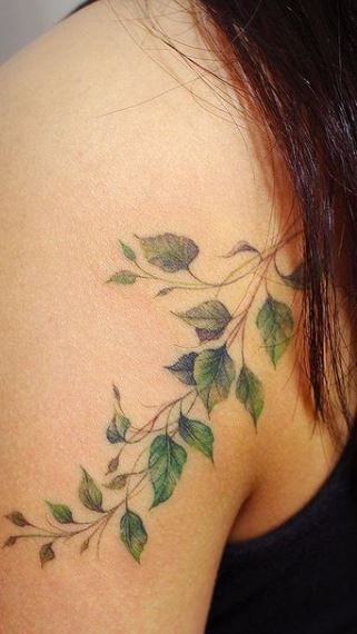 Vine Tattoo Meaning, Leaf Vine Tattoo, Flower Vine Tattoos, Ivy Tattoo, Green Tattoos, Vine Tattoo, Stylish Tattoo, Vine Tattoos, Tattoo Meaning