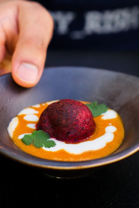 Beetroot and Paneer Kofta in Malai Sauce - Dish by Rish Paneer Kofta, Indian Food Catering, Kofta Recipe, Paneer Dishes, Malai Kofta, Indian Curries, Vegetarian Indian, Fine Dining Recipes, Indian Food Recipes Vegetarian