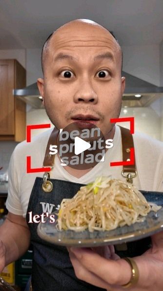 Will Hsiao on Instagram: "Cold Bean Sprouts Salad. Make the simple ingredient pop with flavor! A perfect side dish to any meal. 

Ingredients: bean sprouts, minced garlic, scallions, black pepper, sesame oil, salt 

#homecooking #vegetarian #vegetables" Beansprout Recipes Korean, Korean Bean Sprout Salad, Korean Bean Sprout Side Dish, Bean Sprouts Salad, Kim Chee, Bean Sprout Recipes, Bean Sprout Salad, Bean Sprout, Sprouts Salad