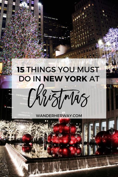 New York At Christmas, New York City Christmas, New York City Vacation, Christmas Bucket List, Christmas Bucket, Nyc Christmas, Magical Things, New York City Travel, Bucket List Destinations