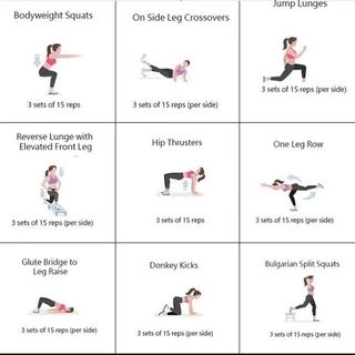 Hip Thrusters, Jump Lunges, Leg Raise, Split Squats, Leg Workout At Home, Bulgarian Split Squats, Donkey Kicks, Reverse Lunges, Glute Bridge