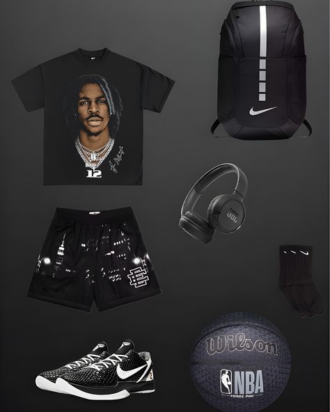 Outfit ideas 4 hoopers🏀. Link in bio🔗✅. #basketball #outfit #clothing #foryou #athletes #nba #hiphop Nba Clothes, Basketball Fits, Nba Fits, Outfit Basketball, Basketball Outfits, Ball Outfits, Aesthetics Outfits, Basketball Outfit, Drippy Outfit