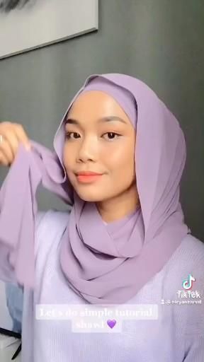 Style Inspiration Hijab, Pashmina Style Hijab Simple, Tudung Shawl Style, Shawl Tutorial Hijab Simple, Shawl Style Hijab, Tutorial Shawl Hijab Style, Hijab Ideas How To Wear, Toturial Tudung Shawl, Simple Hijab Tutorial Casual