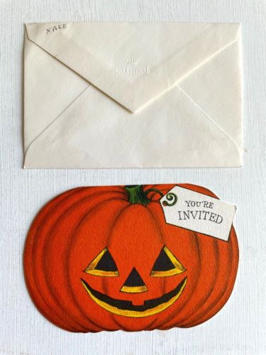 Vintage Halloween Cutouts, Fall Birthday Invite, Vintage Halloween Invite, Vintage Halloween Party Ideas, Vintage Halloween Party Invitations, Vintage Halloween Greeting Cards, Vintage Halloween Invitations, Vintage Halloween Cards, Vintage Halloween Party