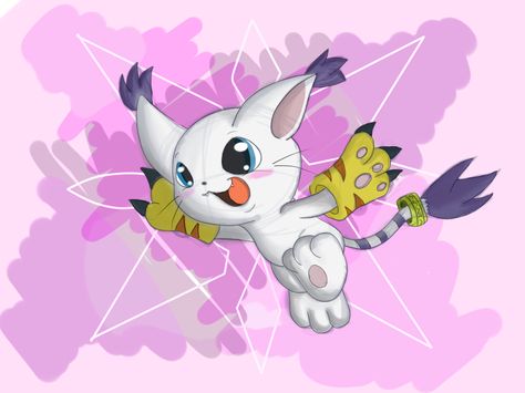 Gatomon/Tailmon by hikariviny Digimon Tattoo, Guess The Anime, Digimon Wallpaper, Digimon Adventure 02, Digimon Tamers, Digimon Digital Monsters, Digimon Adventure Tri, Tv Tropes, Digimon Adventure