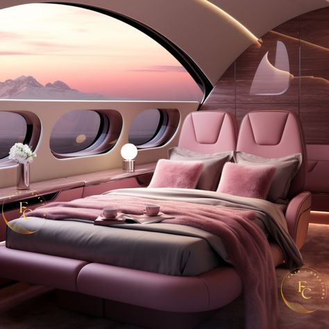 #jetsetter #multimillionaire #luxury #luxurylife #privatepilot #aesthetic #pink #pinkaesthetictheme Pink Private Jet Interior, Pink Private Jet, Pink Airplane, Pink Rich Aesthetic, Pink Luxury Aesthetic, Private Jet Interior, Airplane Window View, French Girl Aesthetic, Luxury Helicopter