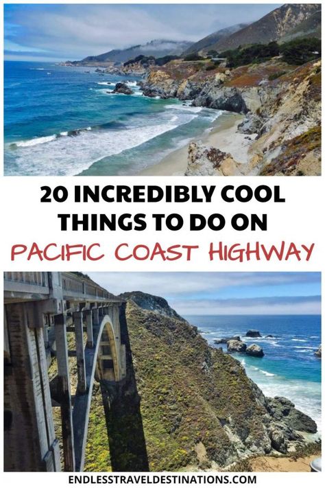 Usa Itinerary, Highway 1 California, California Itinerary, Pch Road Trip, Pacific Coast Road Trip, Pacific Coast Highway Road Trip, California Coast Road Trip, West Coast Travel, Pacific Highway