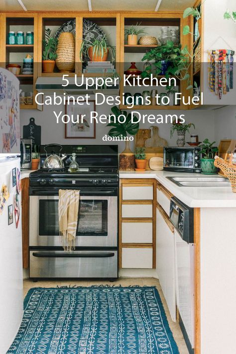 doorless cabinets Doorless Cabinets Kitchen, Kitchen Upper Cabinet, Window Remodel, Low Cupboard, Upper Cabinet, Upper Kitchen Cabinets, Cabinet Designs, Stair Remodel, Space Saving Kitchen