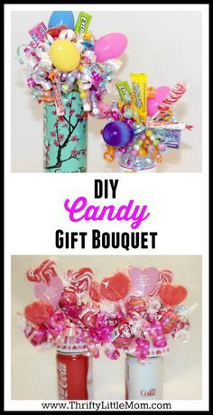 Bouquet Diy Gift, Cheap Party Decorations, Candy Bouquet Diy, Candy Treats, Candy Crafts, Gift Bouquet, Valentine Candy, Candy Bouquet, Diy Candy