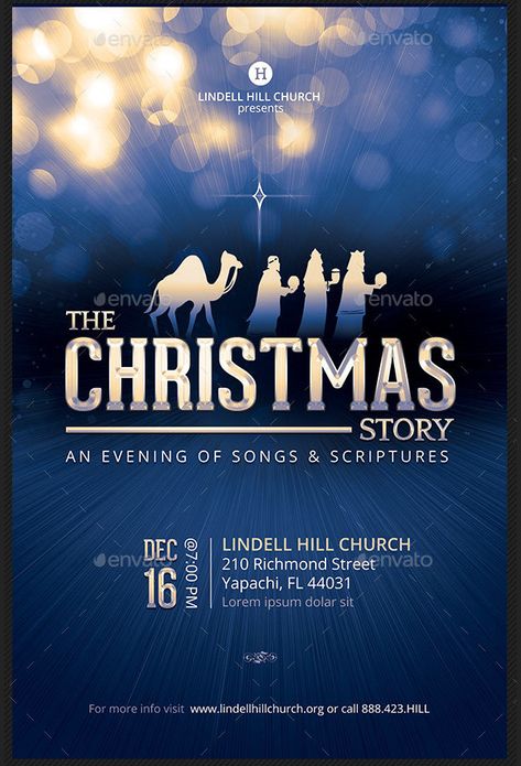 Christmas Story Church Flyer & Poster Template Christmas Flyer Design Ideas, Christmas Church Poster, Christmas Event Flyer, Christmas Creative Poster, Christmas Concert Poster, Christmas Poster Ideas, Christmas Poster Design Ideas, Christmas Design Poster, Christmas Flyer Design