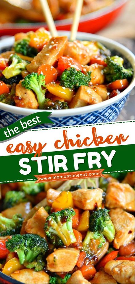 Easy Chicken Stir Fry Recipe, Stir Fry Recipes Healthy, Healthier Me, Chicken Stir Fry Recipe, Easy Chicken Stir Fry, Toasted Sesame Oil, Stir Fry Recipes Chicken, Stir Fry Recipe, Honey Soy