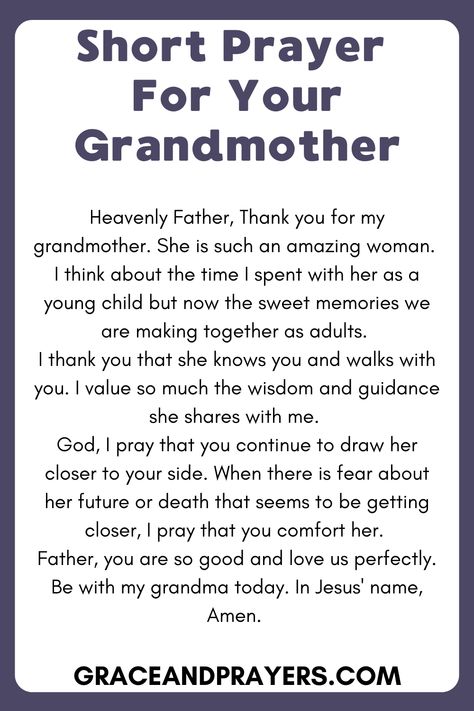 Are you seeking prayers for your grandmother? Then we hope you will be able to use these 7 heartfelt prayers to pray for your grandmother! Click to read all prayers for your grandmother. Prayer For Grandma, Grandma Prayers, Heavenly Father Prayer, Psalm 115, Prayer Of Praise, Prayer For Parents, Prayer For Baby, Prayers For Him, Makeup Images