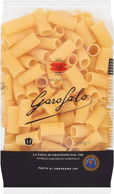 Garofalo Rigatoni Dry Pasta, 500g : Amazon.co.uk: Grocery Garofalo Pasta, Dry Pasta, Drying Pasta, Pasta Shapes, Rigatoni, Italian Pasta, Vegan Diet, How To Cook Pasta, Pasta