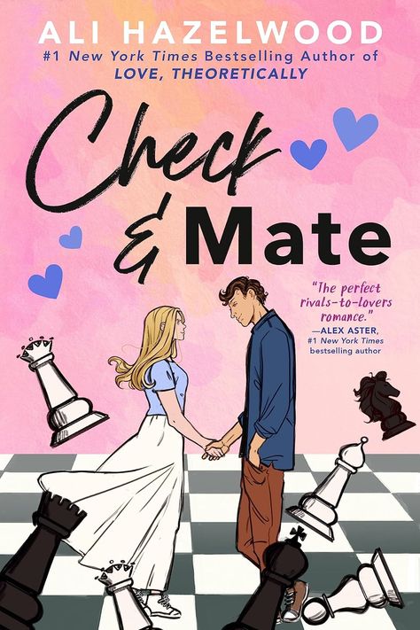 In this clever and swoonworthy YA debut from the New York Times bestselling author of The Love Hypothesis, life’s moving pieces bring rival chess players together in a match for the heart. Check And Mate, Ali Hazelwood, Check Mate, Lovers Romance, John Green, Amazon Books, Romance Books, Chess, Aliens