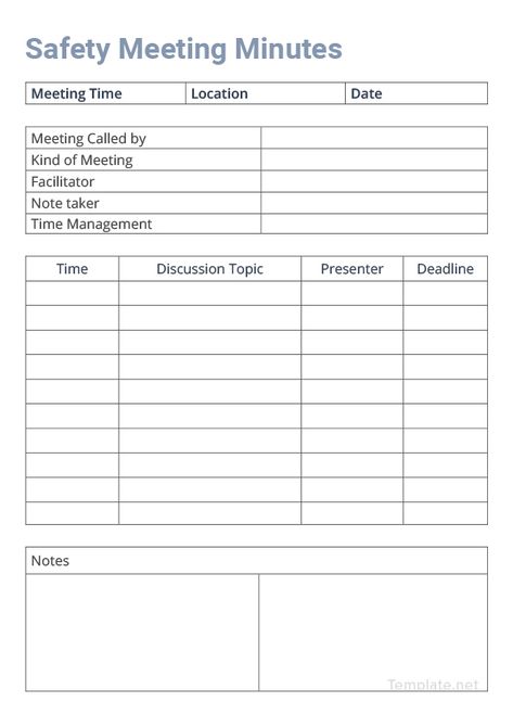 Free safety Meeting Minutes Safety Talk Topics, Mom Template, Meeting Minutes Template, Horse Transport, Safety Talk, Company Letterhead Template, Safety Meeting, Meeting Template, Word Reference