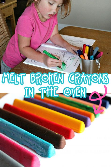 Melt Crayons in the Oven and Create Fun New Shapes - Tonya Staab Melting Crayons In Oven, Melting Crayons In Oven Silicone Molds, Melt Crayons, Silicone Baking Cups, Crayon Crafts, Broken Crayons, Color Crayons, Melting Crayons, Crayon Art