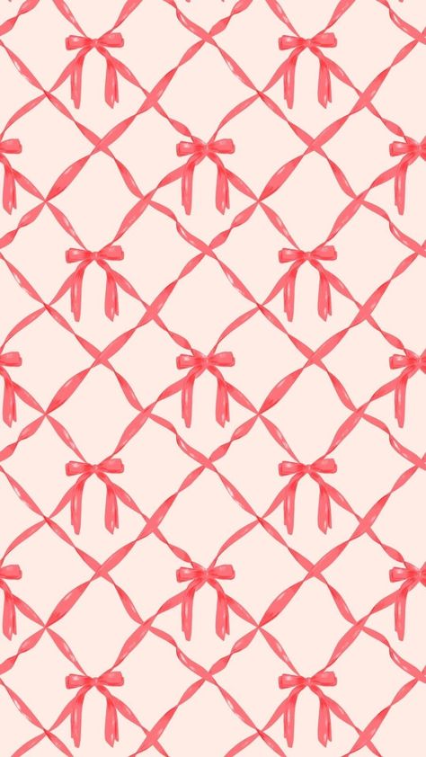 Bow Wallpaper, Bow Pattern, Graphic Wallpaper, Cute Patterns Wallpaper, Iphone Background Wallpaper, Christmas Wallpaper, Free Art, Surface Pattern Design, Repeating Patterns