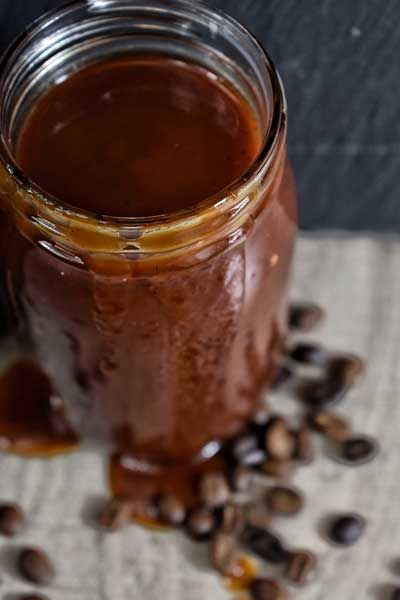 Bourbon Coffee BBQ Sauce | Mossy Oak Salted Caramel Sauce Recipe, Homemade Salted Caramel, Barbecue Sauce Recipes, Caramel Recipes Sauce, Types Of Desserts, Salted Caramel Sauce, Bbq Sauce Recipe, Steak Sauce, Savory Sauce