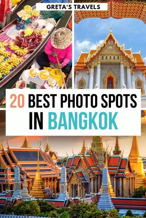 Bangkok is a fun and vibrant city full of beautiful and Instagrammable photo opportunities. In this guide I've put together the 20 most Instagrammable places in Bangkok. From markets to temples, from hotels to rooftop bars, we've covered it all. Discover all the best photo spots in Bangkok, Thailand! #bangkok #thailand #asia #instagram #bestphotospots #bangkokphotospots #instagrammableplaces Bangkok Photos, Bangkok Nightlife, Thailand Travel Destinations, Thailand Itinerary, Asian Travel, Fellow Travelers, Thailand Travel Guide, Most Instagrammable Places, Bangkok Travel