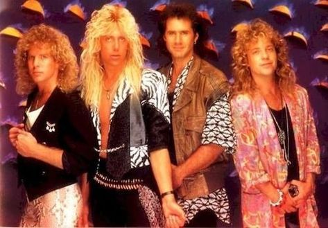 80s Rocker Hair, Rock Of Ages Costume, Big Hair Bands, Night Ranger, 80s Rocker, Rocker Hair, Hair Metal Bands, 1980s Music, 80s Hair Bands