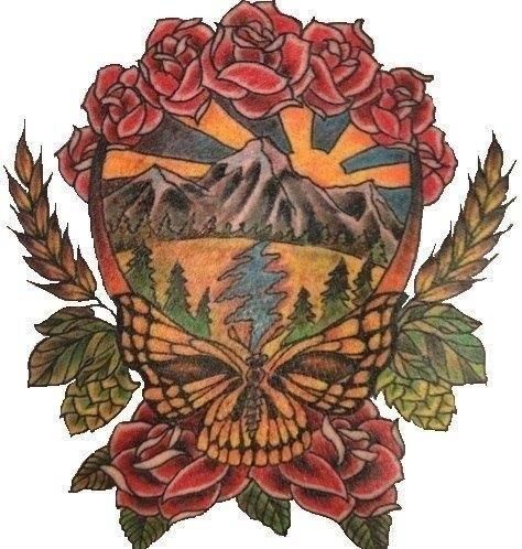 "Sweet blossom come on under the willow We can have high times if you'll abide We can discover the wonders of nature Rolling in the rushes down by the riverside" Kurt Tattoo, Grateful Dead Tattoo, Grateful Deadhead, Grateful Dead Poster, Dead Tattoo, Hippie Art, Grateful Dead, Pics Art, Skull Art