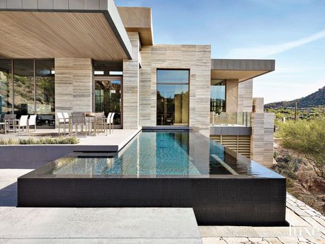 A Contemporary Estancia Home with Modernist Lines | Luxe Interiors + Design House Luxury Modern, Lap Pools, Dream House Modern, Millionaire Homes, Trendy House, Modern Pools, House Luxury, Lap Pool, Luxe Interiors