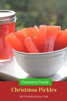 Cinnamon Candy Christmas Pickles is one of those recipes you will either adore because Grandma always made them or you will say "What in the world!" I couldn't stop eating them! Cinnamon Pickles Recipe Easy, Christmas Pickles Recipe Easy, Cinnamon Red Hot Pickles, Red Hot Cinnamon Pickles, Christmas Pickles Recipe, Watermelon Rind Candy Recipe, Cinnamon Pickles, Christmas Pickles, Pickled Things