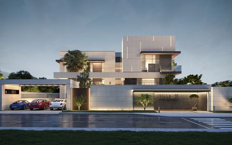 PRIVATE VILLA :: Behance Villa In Dubai, Villa Architecture, Luxury Exterior, Best Modern House Design, Modern Villa Design, Aircraft Interiors, Modern House Facades, Model House, Architect Design House