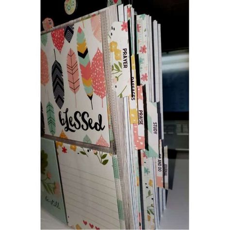 tabbed dividers for DIY Prayer journal Diy Bible Journal, Worrier Women, Prayer Binder Ideas Diy, Diy Bible Tabs Ideas, Prayer Journal Ideas Notebooks Diy, Prayers Ideas, Bible Index Tabs Diy, How To Do A Prayer Journal, Prayer Junk Journal Ideas