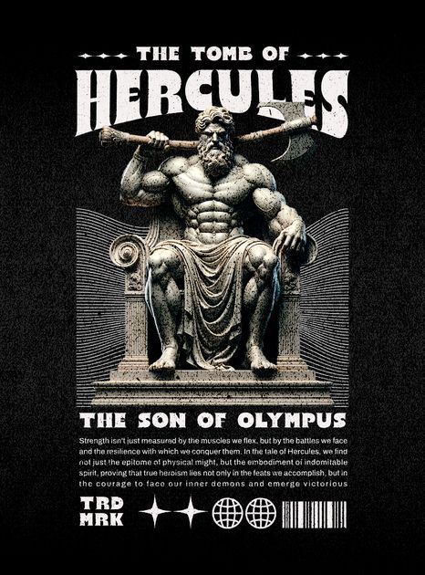 Streetwear Clothing Design, Hercules Statue, Streetwear Illustration, 3d Art Sculpture, Clothing Brand Logo, Streetwear Designs, Generations Quotes, Clothing Brand Logos, Gym Logo