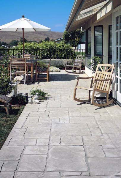 Top 50 Best Stamped Concrete Patio Ideas - Outdoor Space Designs Backyard Pavers, Stamped Patio, Stamped Concrete Patio Designs, Gorgeous Patio, Concrete Patio Ideas, Patio Remodel, Cement Patio, Concrete Patio Designs, Patio Layout