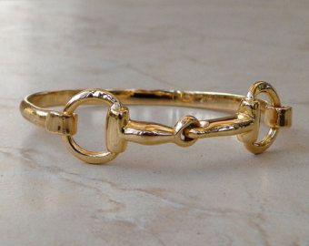 Etsy :: Your place to buy and sell all things handmade Classy Equestrian, Equine Jewelry, Horse Bracelet, Snaffle Bit, Equestrian Jewelry, Gold Horse, Horse Jewelry, Girly Gifts, Bracelet Women