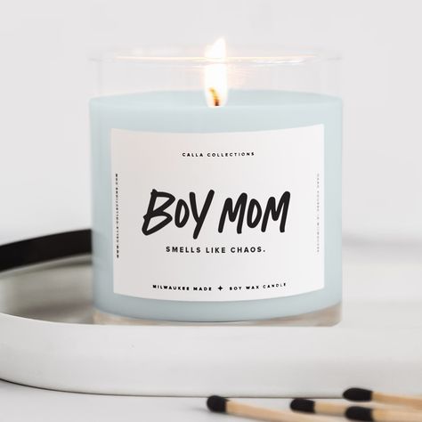 There is something special about a mom and her relationship with her son. Parenting either gender comes with its own set of unique challenges and joys — and often, raising wild and messy boys requires finding a way to laugh your way through it! This is a thoughtful gift for that new "Boy Mom" in your life. Boy Candle, Home Relaxing, Long Lasting Candles, Clear Jars, Natural Soy Wax Candles, Wax Candles, Lavender Scent, Best Candles, Boy Mom