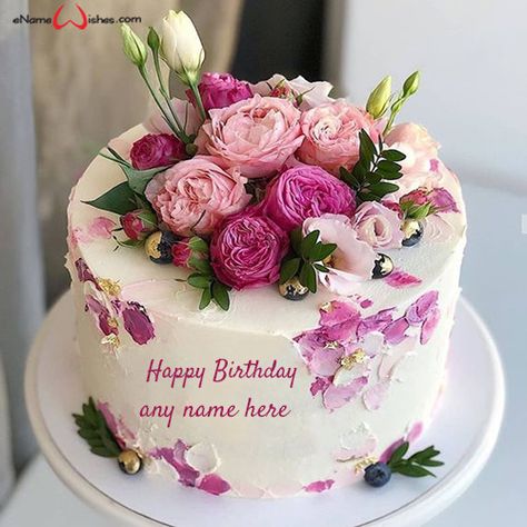 write name on pictures with eNameWishes by stylizing their names and captions by generating text on Free Download Happy Birthday Cake with Name Edit with ease. Birthday Cake Write Name, Birthday Cake Writing, Tier Cakes, Happy Birthday Wishes Cake, Happy Birthday Cake Images, Birthday Wishes Cake, Cake Name, Special Cakes, Beautiful Birthday Cakes