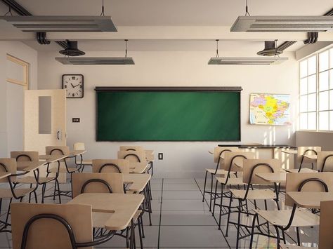 Foster Home For Imaginary Friends, Classroom Interior, School Places, School Building Design, College Architecture, Episode Interactive Backgrounds, School Interior, Alam Yang Indah, Hotel Design