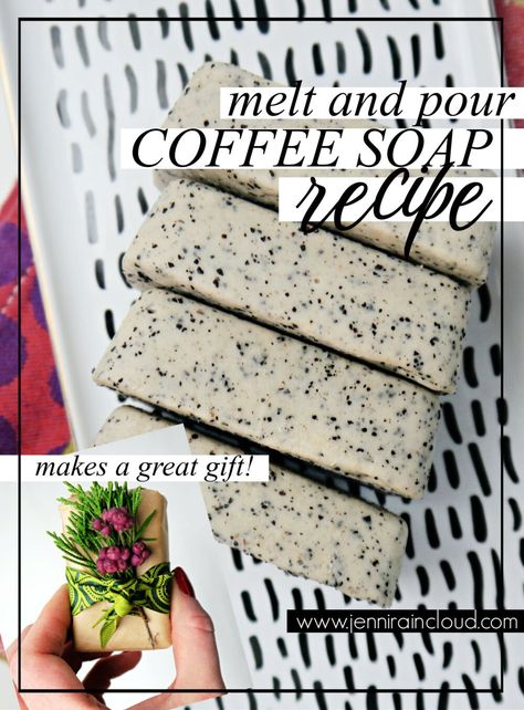 Coffee Grounds Soap, Melt And Pour Oatmeal Soap Recipes, Diy Acne Soap Bar, Homemade Coffee Soap, Coffee Soap Bar, Melt And Pour Soap Scents, Coffee Melt And Pour Soap Recipe, Melt And Pour Goats Milk Soap Recipe, Melt Pour Soap Recipes