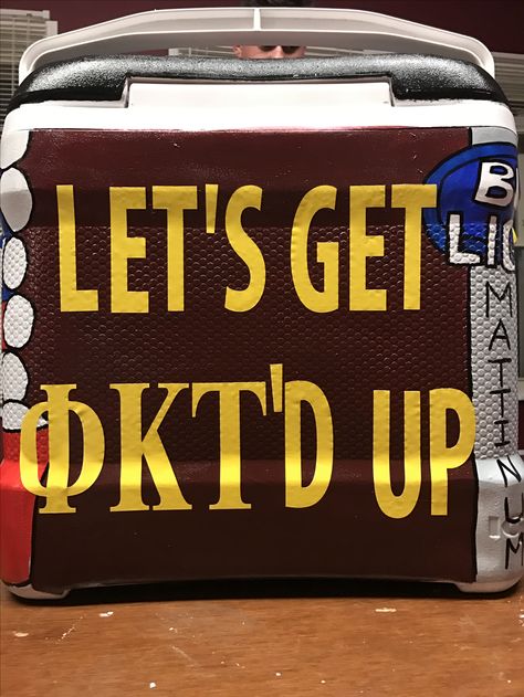 Fraternity coolers Phi Kappa Tau Ideas Coolers Phi Tau Formal Cooler, Phi Tau Cooler, Phi Kappa Tau Cooler, Phi Psi Frat Cooler, Pi Kapp, Nola Cooler, Phi Kappa Tau, Beer Pong Table Designs, Phi Theta Kappa