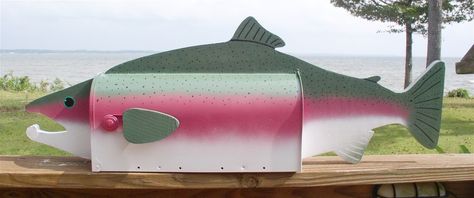 ` Mailbox Ideas Diy, Speckled Trout, Diy Mailbox, Unique Mailboxes, Mailbox Ideas, New Home Wishes, Unique Fish, Mail Boxes, Salt Water Fish