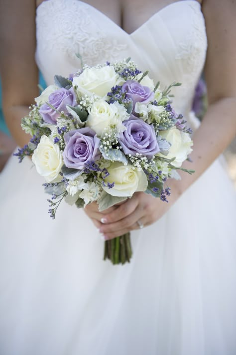 Bridal Flowers - September Wedding Purple And White Bouquet, Purple Bouquets, Purple Wedding Bouquets, Wedding Colors Purple, Lavender Bouquet, Lilac Wedding, Rose Wedding Bouquet, Purple Wedding Flowers, White Wedding Bouquets