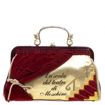 Moschino Multicolor Patent Leather/Leather and Velvet Lascala Del Teatro Di Moschino Bag Moschino Bag, Vintage Evening Bags, Best Handbags, Top Designer Brands, Luxury Closet, Bag Handle, Cute Bags, Chanel Shoes, Bags Designer Fashion