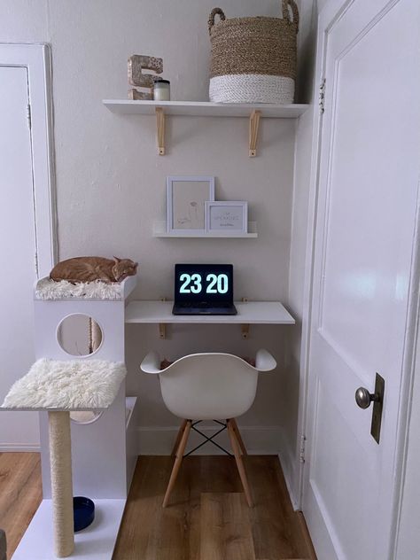 Studio Apartment Furniture, Cat Room Decor, Katt Grejer, Tiny Studio Apartments, Small Studio Apartment, Bathroom Closet, Apartment Style, Tiny Spaces, Cat Tower