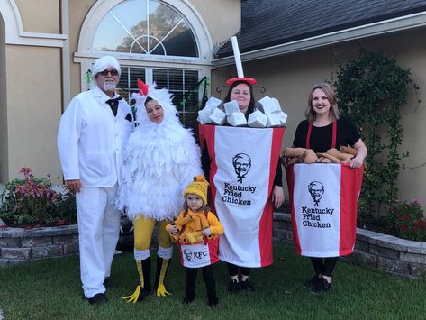 Kentucky Chicken, Kentucky Fried, Family Costumes, Meal Deal, Family Meal, Family Halloween, Fried Chicken, Family Meals, Chicken